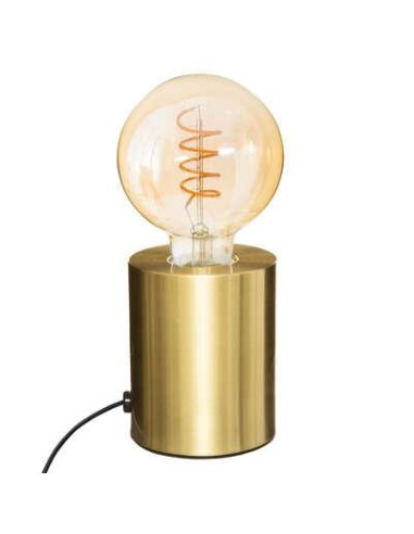 155362d - lampe socle metal "saba" dore h.10,5