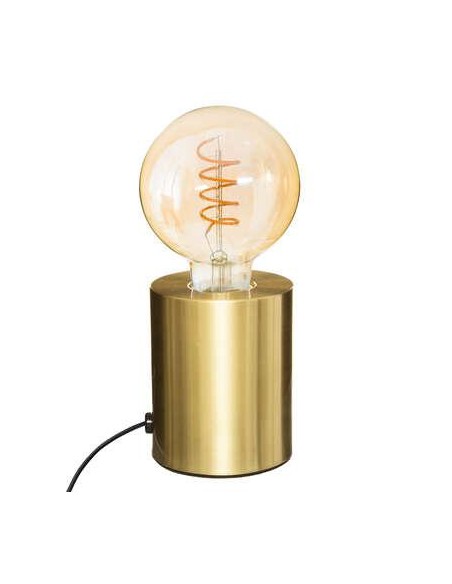 155362d - lampe socle metal "saba" dore h.10,5