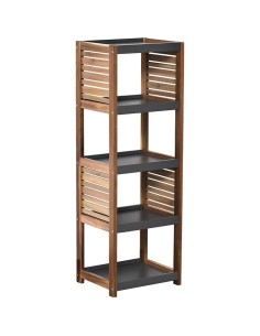 9932671 - meuble 5 etageres acacia et mdf - element