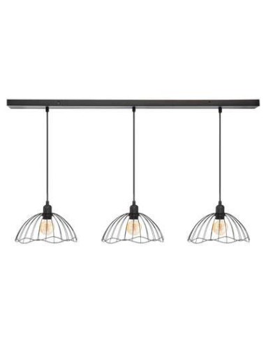 173270-suspension x3 metal filaire "galt" noir d.24,5