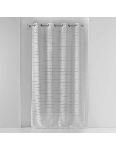 panneau a oeillets 135 x 240 cm voile sable fantaisie samara