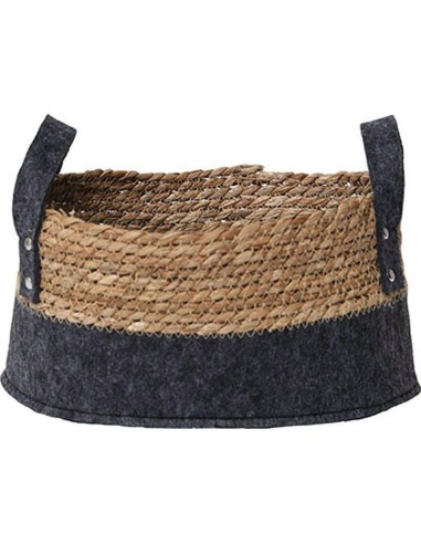 84132243 - paniere ronde s feutrine/matiere vegetale 50x40