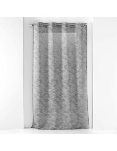 1626987 - panneau a oeillets 140 x 240 cm effet lin tisse fils coupes zebra anth