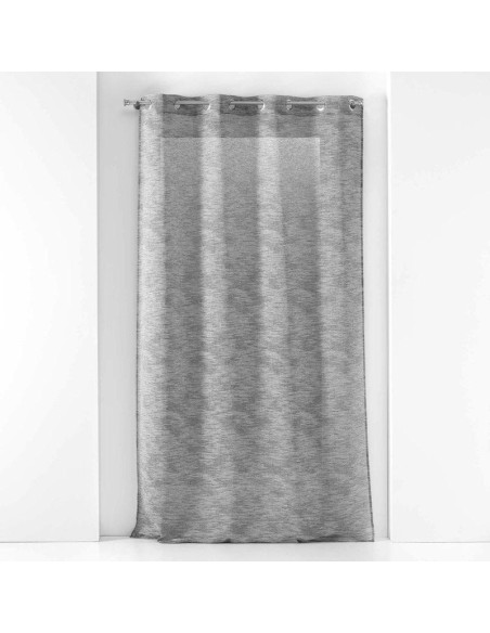 1626987 - panneau a oeillets 140 x 240 cm effet lin tisse fils coupes zebra anth