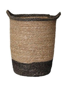 8413724701-paniere a linge ronde gm matiere vegetale 50x37 cm - naturel/marron
