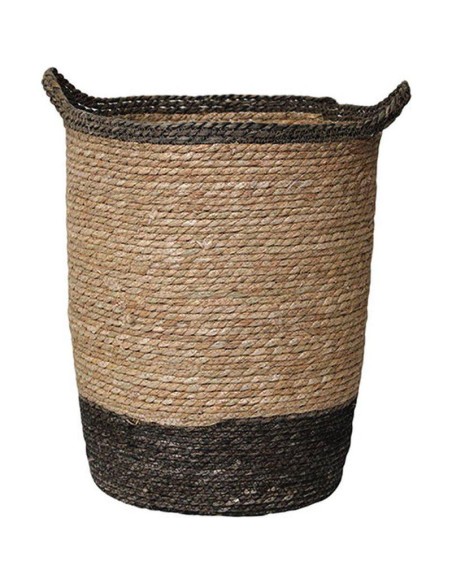 8413724701-paniere a linge ronde gm matiere vegetale 50x37 cm - naturel/marron