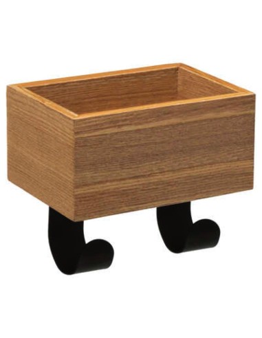 patere bois/mtl vide poche 2 t