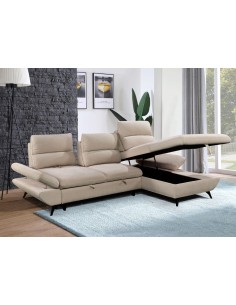 kf7780 - canapé angle gauche anastasia cream ote city 102