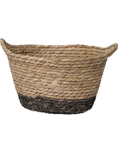 8413724704-paniere ovale mm matiere vegetale 30x22x17 cm - naturel/marron