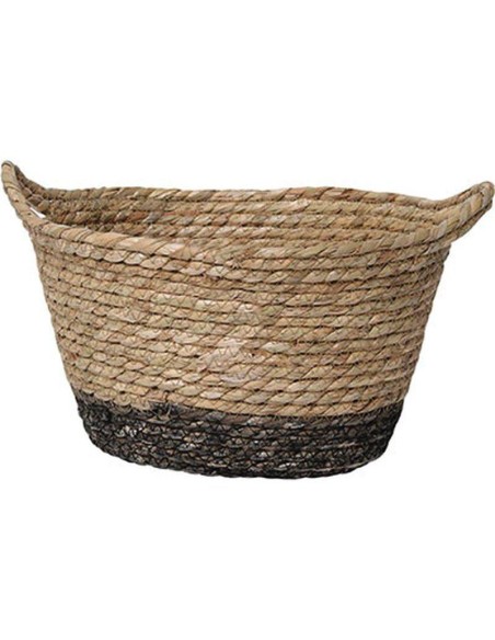 8413724704-paniere ovale mm matiere vegetale 30x22x17 cm - naturel/marron