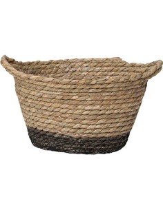 8413724705-paniere ovale pm matiere vegetale 25x20x16 cm - naturel/marron