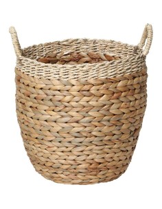 8414710403 - paniere a linge ronde pm jacinthe 38x30 cm - naturel
