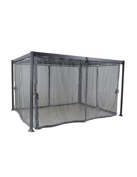 165727 - rideaux moustiquaires pour tonnelle belize a lattes