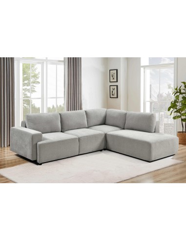 kf7764 - canapé angle droit maxime ote city 100 white