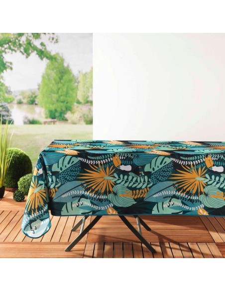 nappe rectangle 150 x 200 cm polyester imprime brazilia menthe/vert