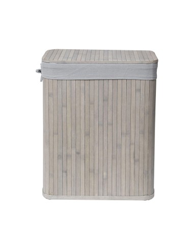 8474186 - promo oct 23 /set de 6 panieres bambou - bambou gris/tissu gris