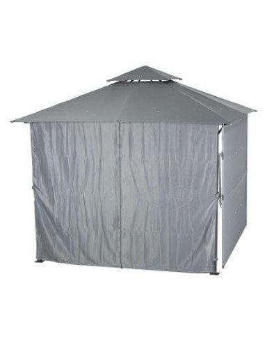 165721 - rideaux tonnelle amalya 3mxm3 ardoise