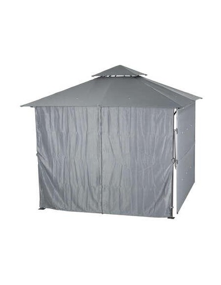 165721 - rideaux tonnelle amalya 3mxm3 ardoise