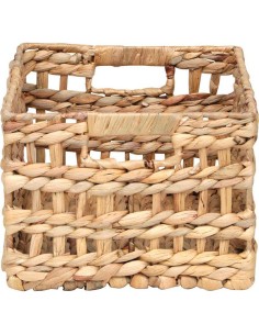 881510402 - paniere rectangulaire mm ajouree matiere vegetale 35x25x18 cm - natu