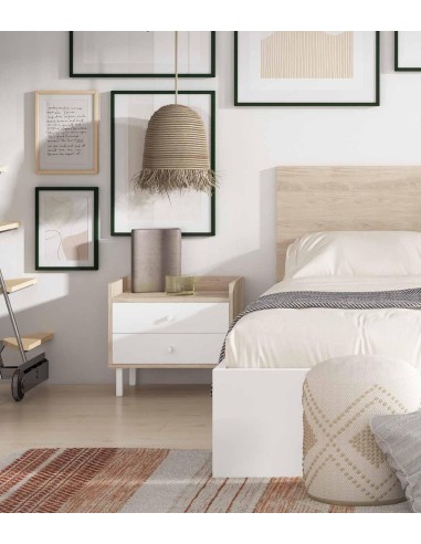 15728_ex - chevet malta 2t sahara/blanc