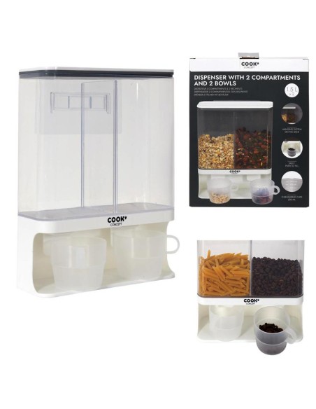 kb6130 - distributeur 2 compartiments 3l avec recipient m6