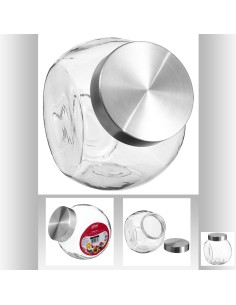 146400 - bocal pen ver+inox 1,5l nixo L. 18,3 x P. 11,5 x H. 16,5 cm