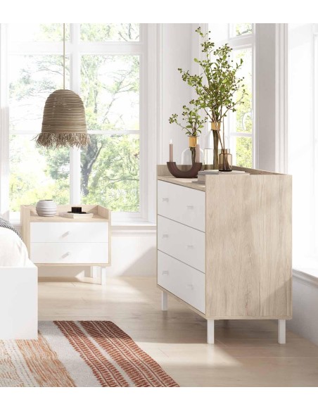 15725_ex - commode malta 3t sahara/blanc