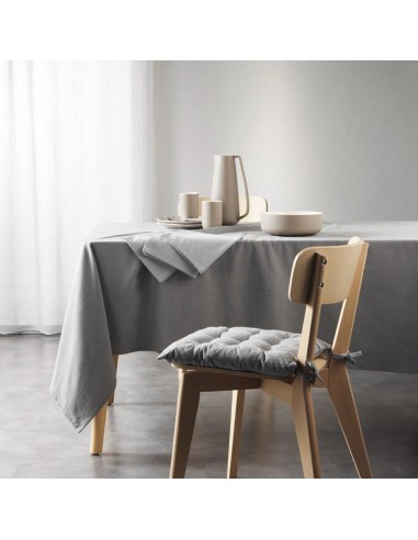 1731158 - nappe rectangle 140 x 240 cm coton recycle uni grs mistral gris chine