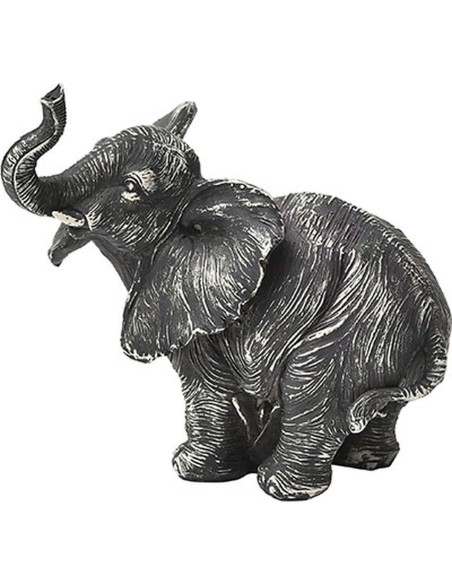 6018640 - statuette elephant debout en polyresine - gris