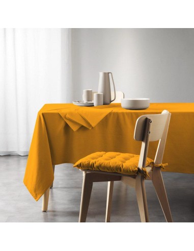 1731161 - nappe rectangle 140 x 240 cm coton recycle uni grs mistral moutarde