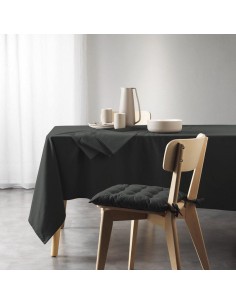 nappe rectangle 140 x 240 cm coton recycle uni mistral anthracite