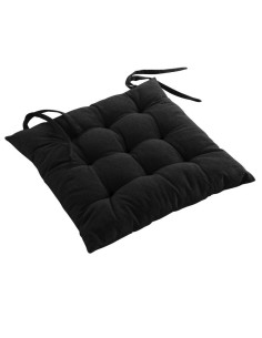 assise matelassee 40 x 40 cm coton recycle uni mistral anthracite