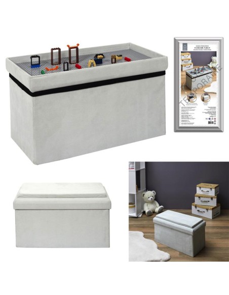 coffre banc pliable compatible brique gris m2 a1/m2