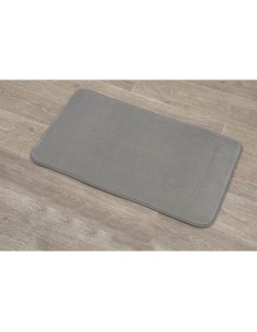 tapis microfibre uni 45x75 cm - taupe