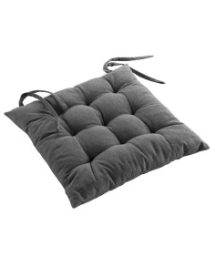 1731182 - assise matelassee 40 x 40 cm coton recycle uni grs mistral gris chine