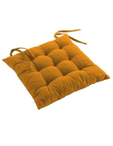 1731185 - assise matelassee 40 x 40 cm coton recycle uni grs mistral moutarde