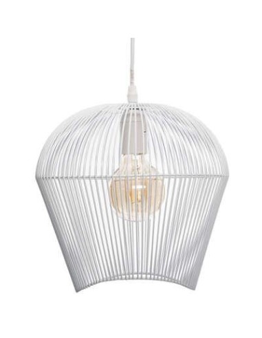 168220a-suspension metal filaire "jena" blanc d.26