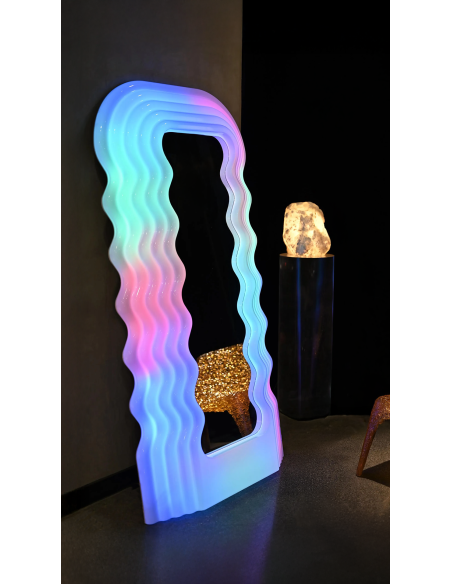 l2076 - miroir   - 12*88*183 - rouleau pe + matériel