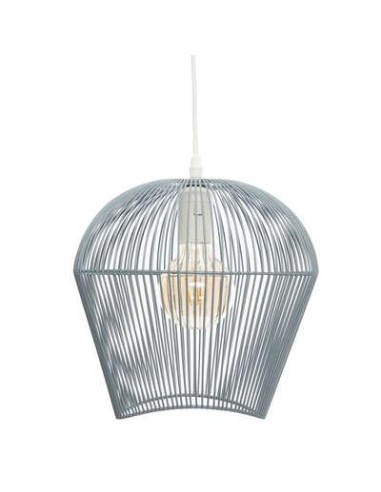 168220c-suspension metal filaire "jena" bleu d.26