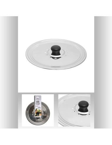 135181 - couvercle inox. 22/24/26cm D. 27,5 x H. 3,5 cm