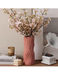 603983 - vase haut - blanc - 14x12x38cm