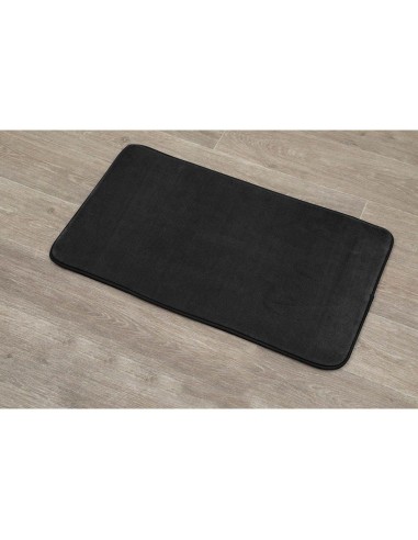 tapis microfibre uni 45x75 cm - noir