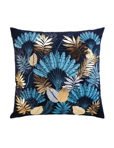 1611041- housse de coussin +encart 60 x 60 cm velours imprime or panazio des. pl