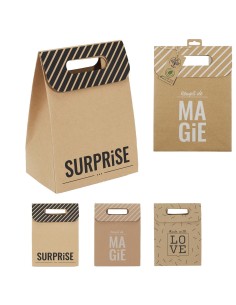 pochette pliable kraft 20x12x27cm m24