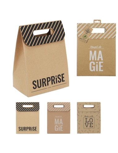 pochette pliable kraft 20x12x27cm m24