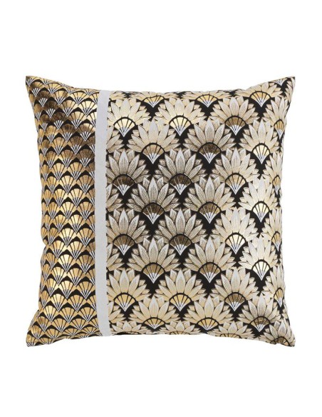 housse de coussin +encart 60 x 60 cm coton imprime or carat des. place