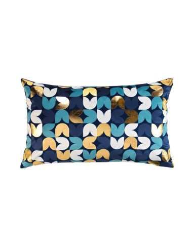 housse de coussin +encart 30 x 50 cm velours imprime or vivaldi des. place