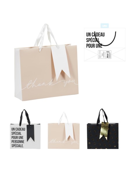 sac cadeau festif pm 25x8x20cm m24