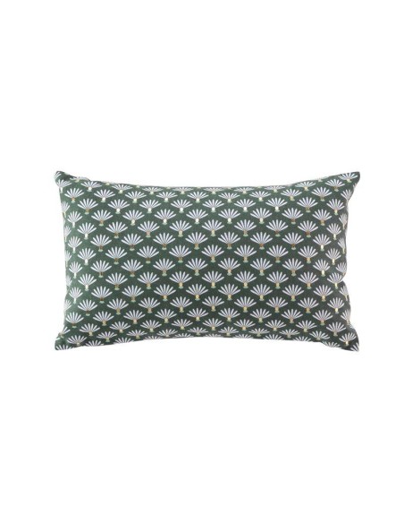 housse de coussin +encart 30 x 50 cm coton imprime or joelie des. place