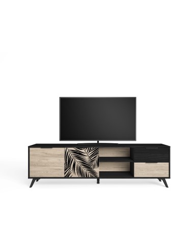15495_ex - meuble tv palmera 2p2t2n bocamina/sahara/seri